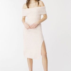 Bardot light pink sweater dress